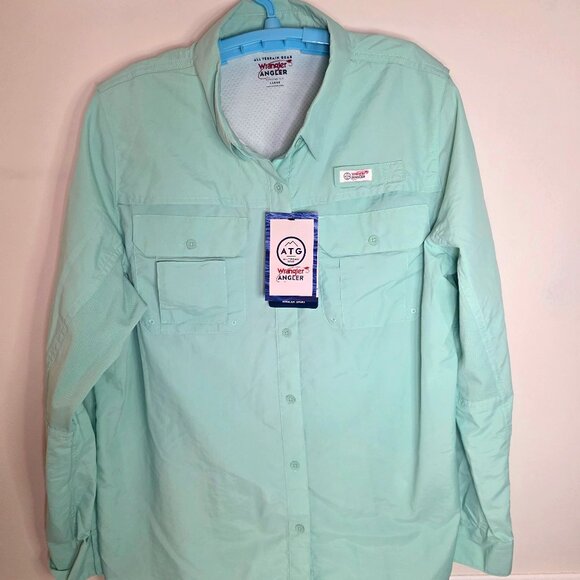 Wrangler Other - Wrangler All Terrain Gear Men's Regular Fit Size Large Angler Shirt NWT